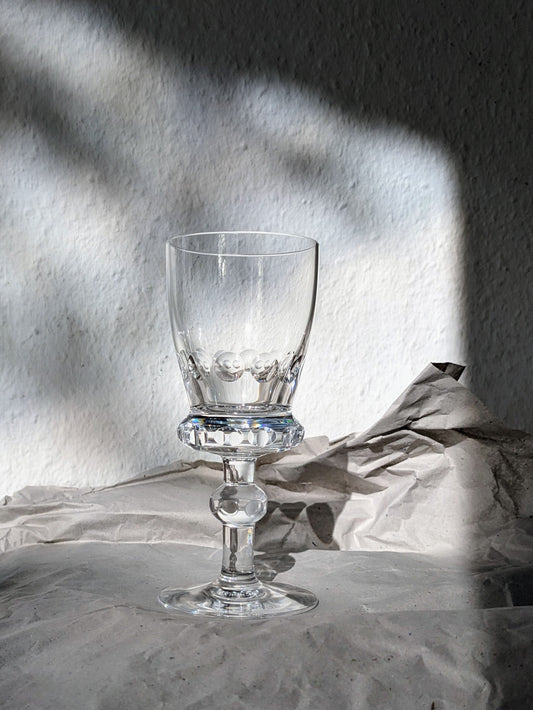 ◍ 德國 50-70 年代 ◍ 古典柱造型水晶玻璃酒杯